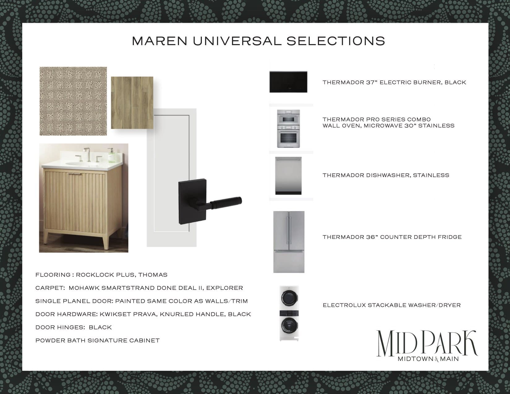 The Maren selections