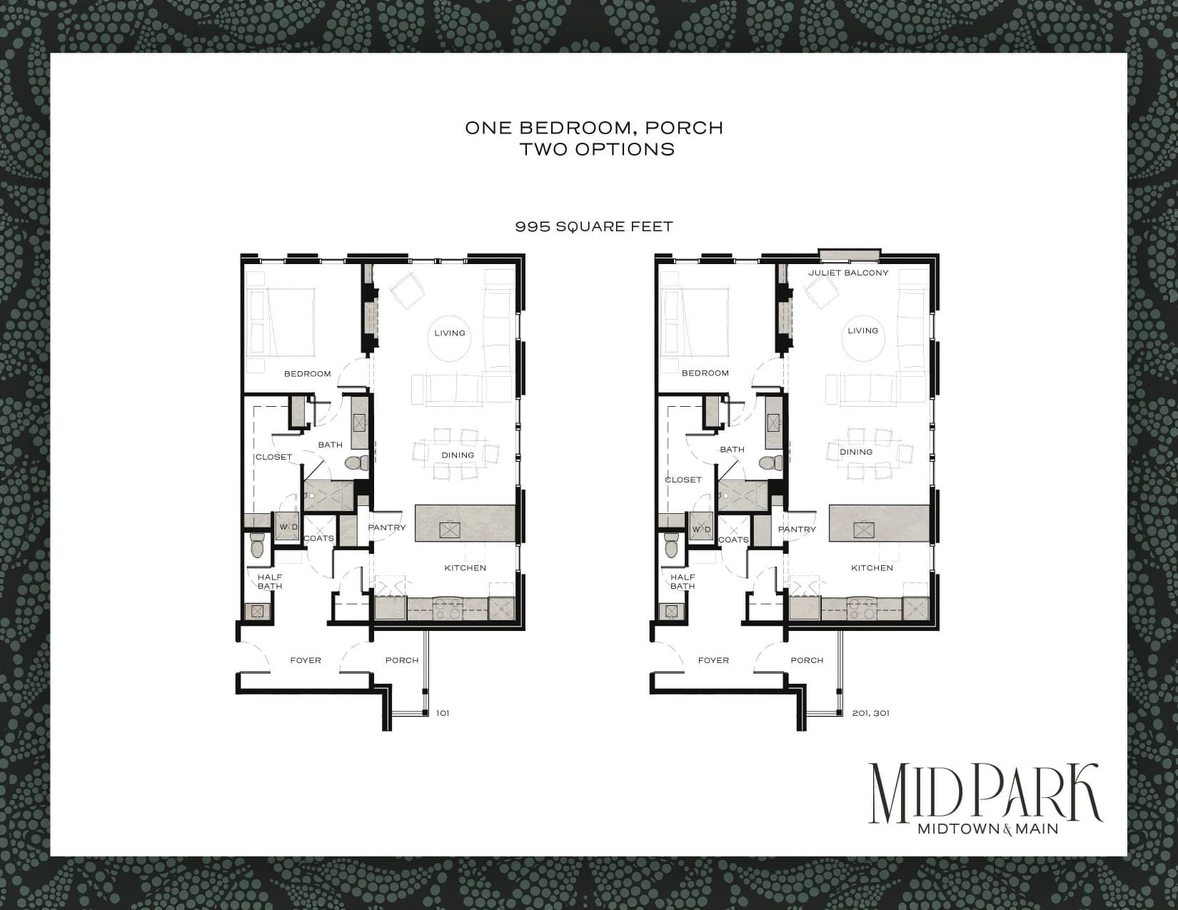 One bedroom + porch